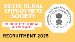 SRES Meghalaya Block Technical Assistant Recruitment
