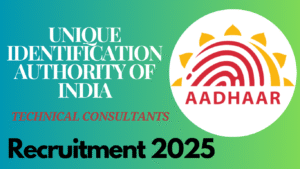 UIDAI Technical Consultants Recruitment 2025