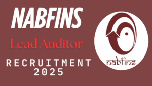 NABFINS Lead Auditor Recruitment 2025