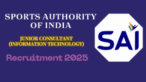 Sports Authority of India Junior Consultant Recruitment 