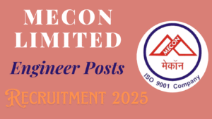 MECON Limited Engineer Recruitment 2025