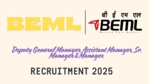 BEML Executives Recruitment 2025
