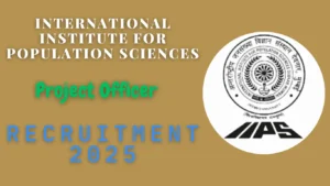 IIPS Project Officer Recruitment 2025