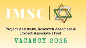 IMSC Vacancy Announcement 2025