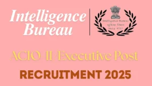 Intelligence Bureau ACIO-II/Executive Recruitment 2025