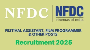 NFDC Various Posts Recruitment 2025 