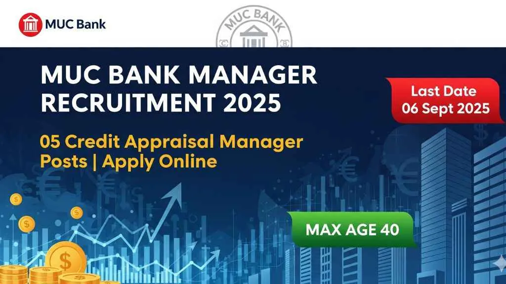 MUC Bank Manager Recruitment 2025