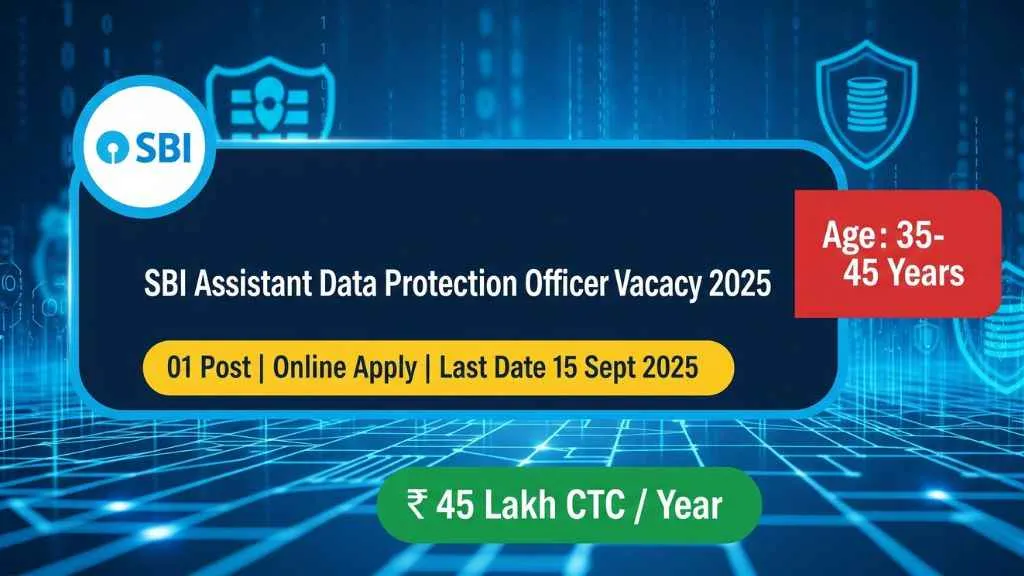 SBI Assistant Data Protection Officer Vacancy 2025