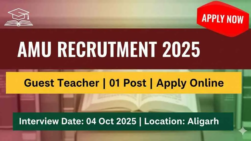 AMU Guest Teacher Recruitment 2025