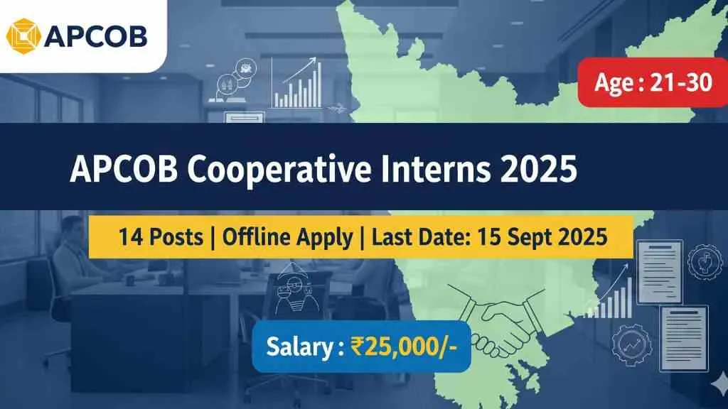 APCOB Ltd. Cooperative Interns Recruitment 2025