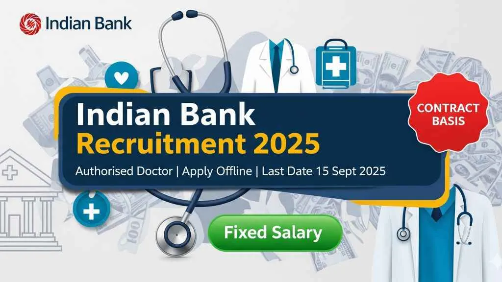 Indian Bank Authorised Doctor Recruitment 2025